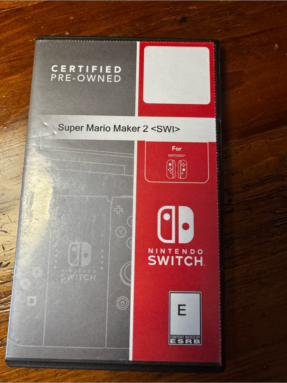 Nintendo Switch Super Mario Maker 2 Game - Red and Gray